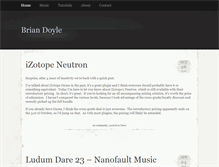 Tablet Screenshot of brian-doyle.com